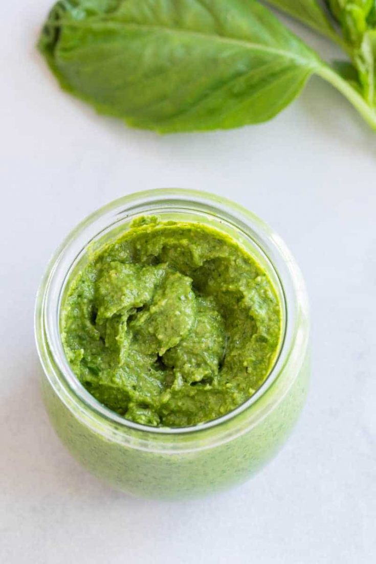 Creamy Basil Pesto Sauce Recipe Sauce Fanatic