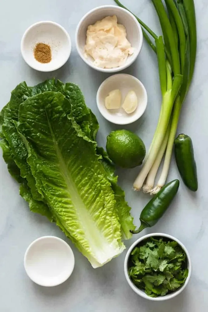 Peruvian Green Sauce ingredients