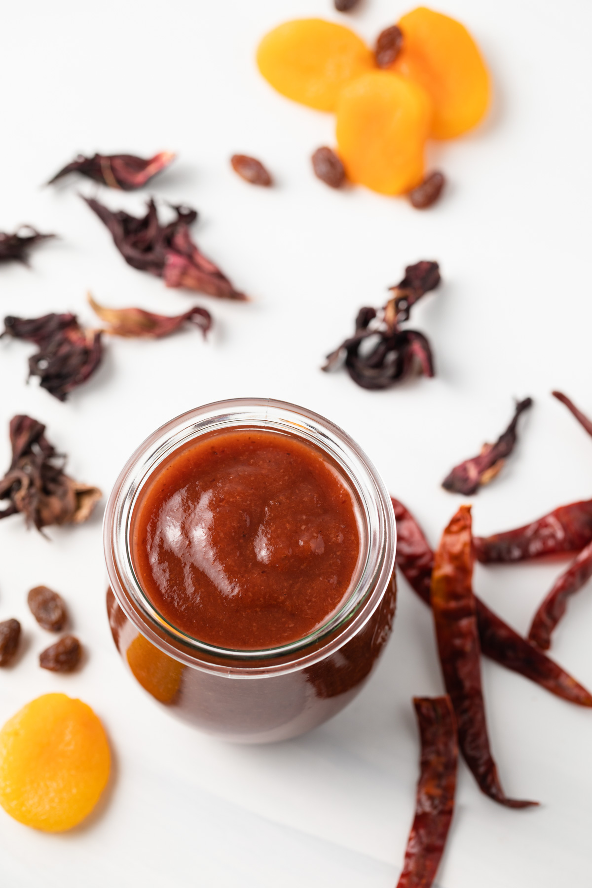 Chamoy sauce in a jar.