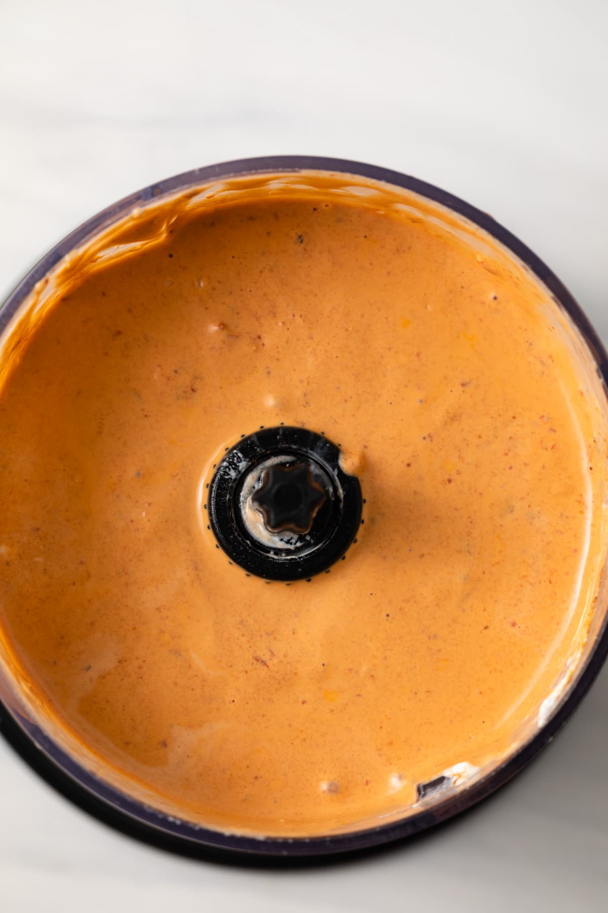 Chipotle sauce in a food processor.