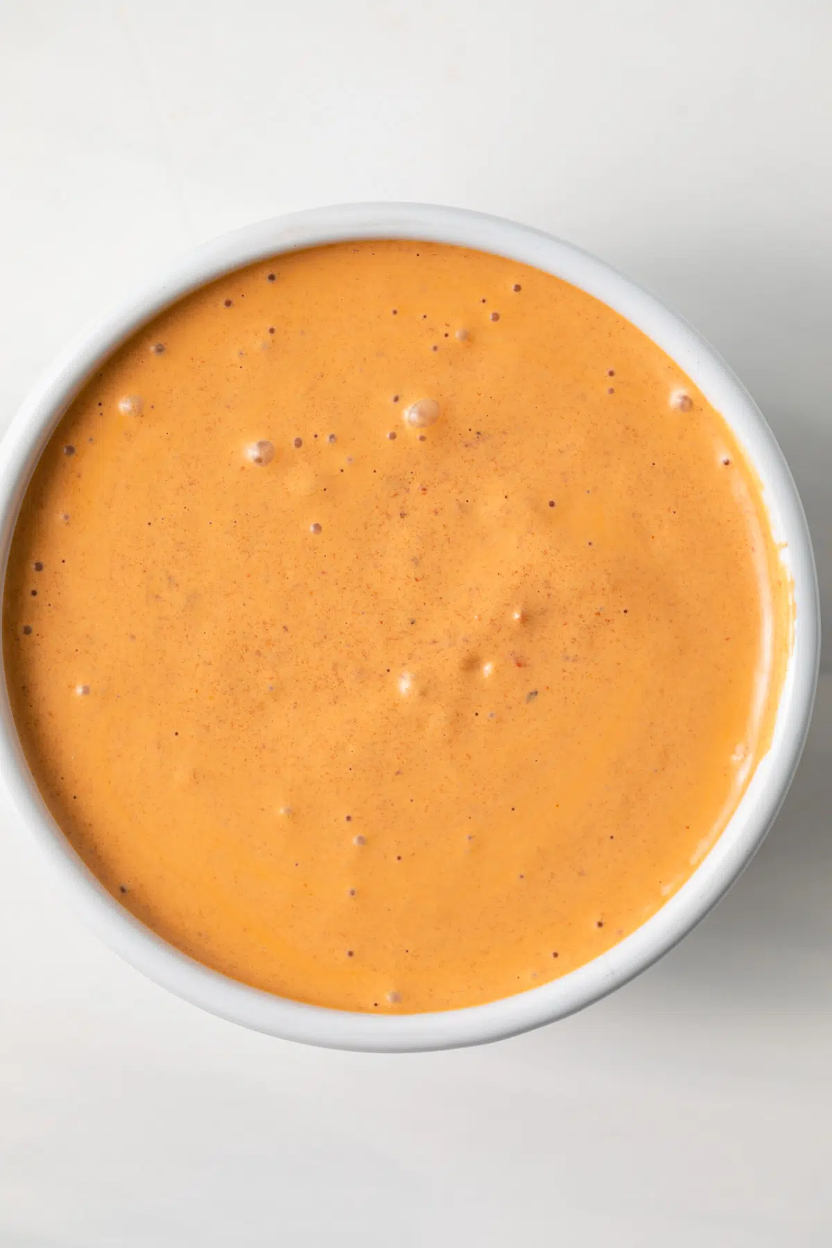 Bowl of chipotle sauce.