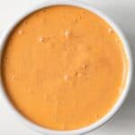 Bowl of chipotle sauce.