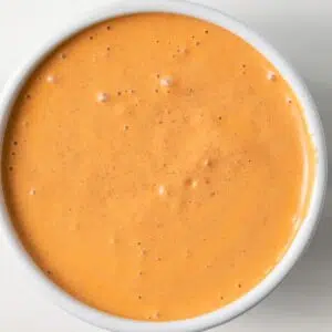 Bowl of chipotle sauce.