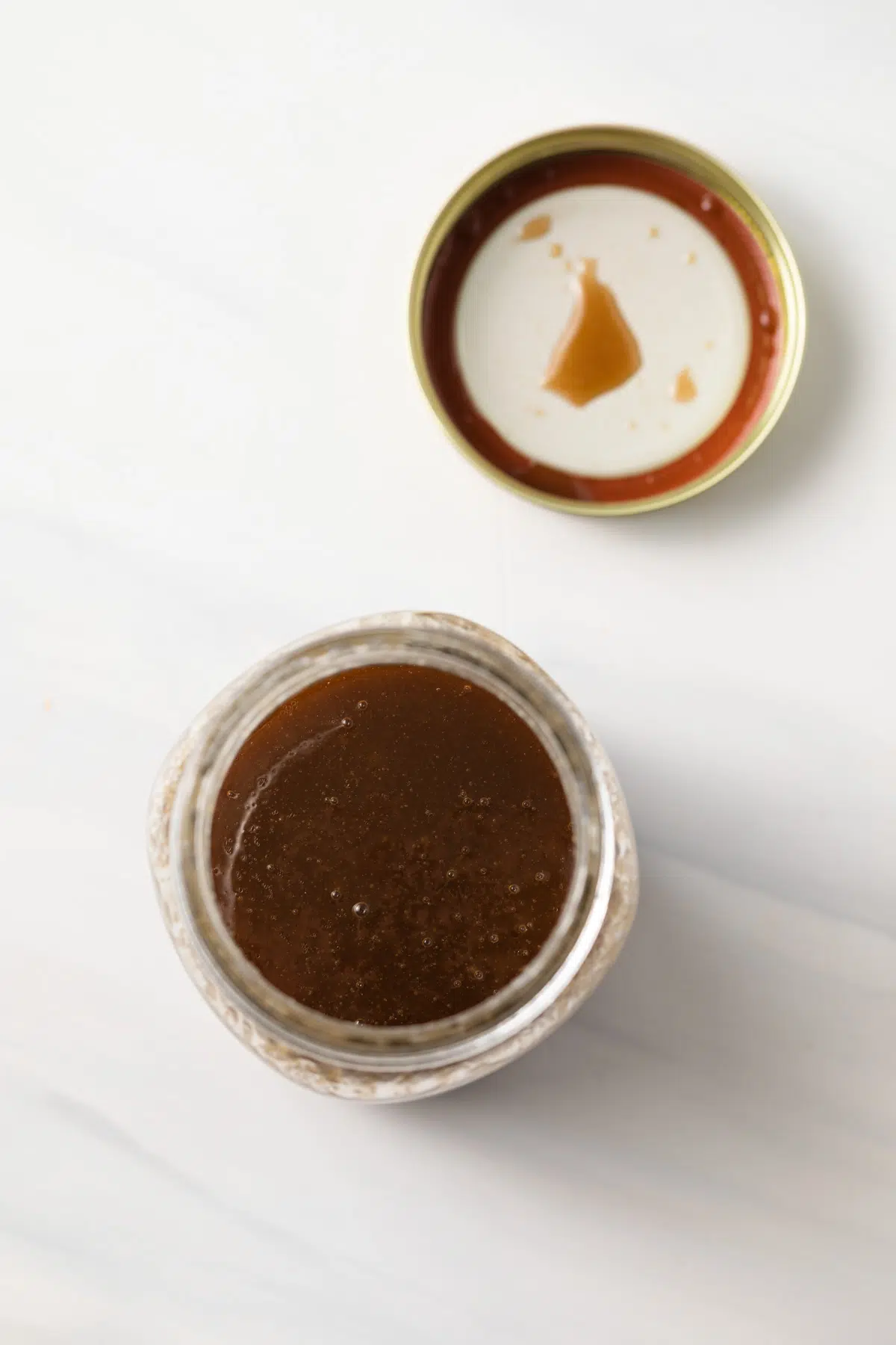 Honey Balsamic Vinaigrette in a mason jar