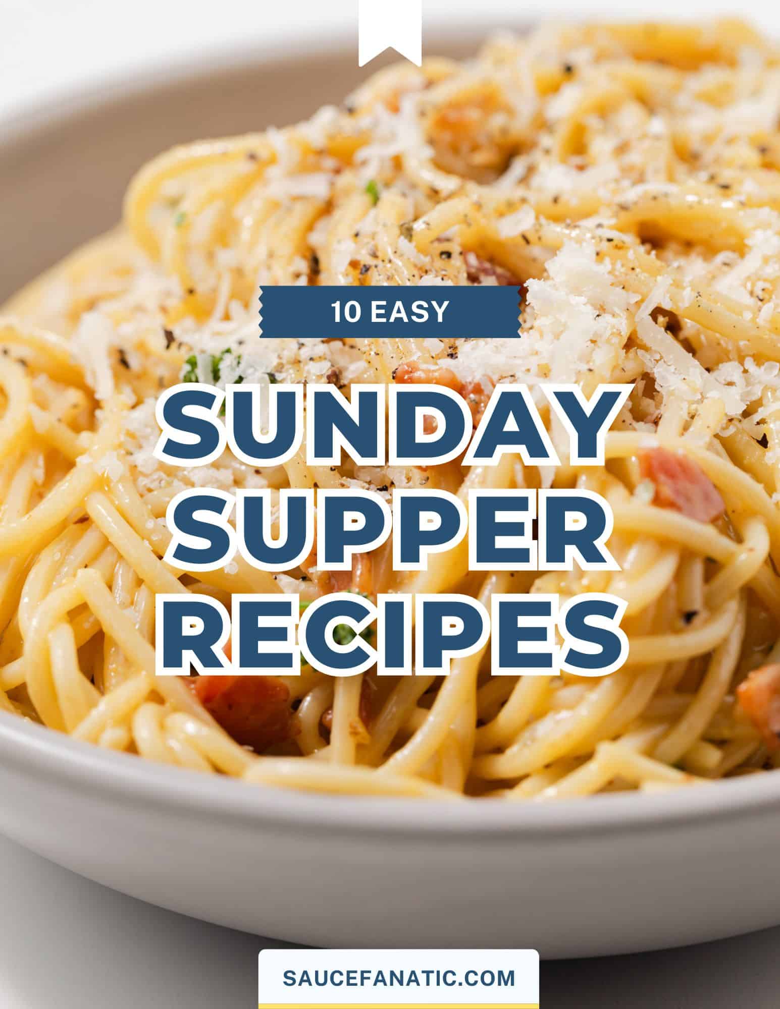 Sunday supper recipes ebook cover.