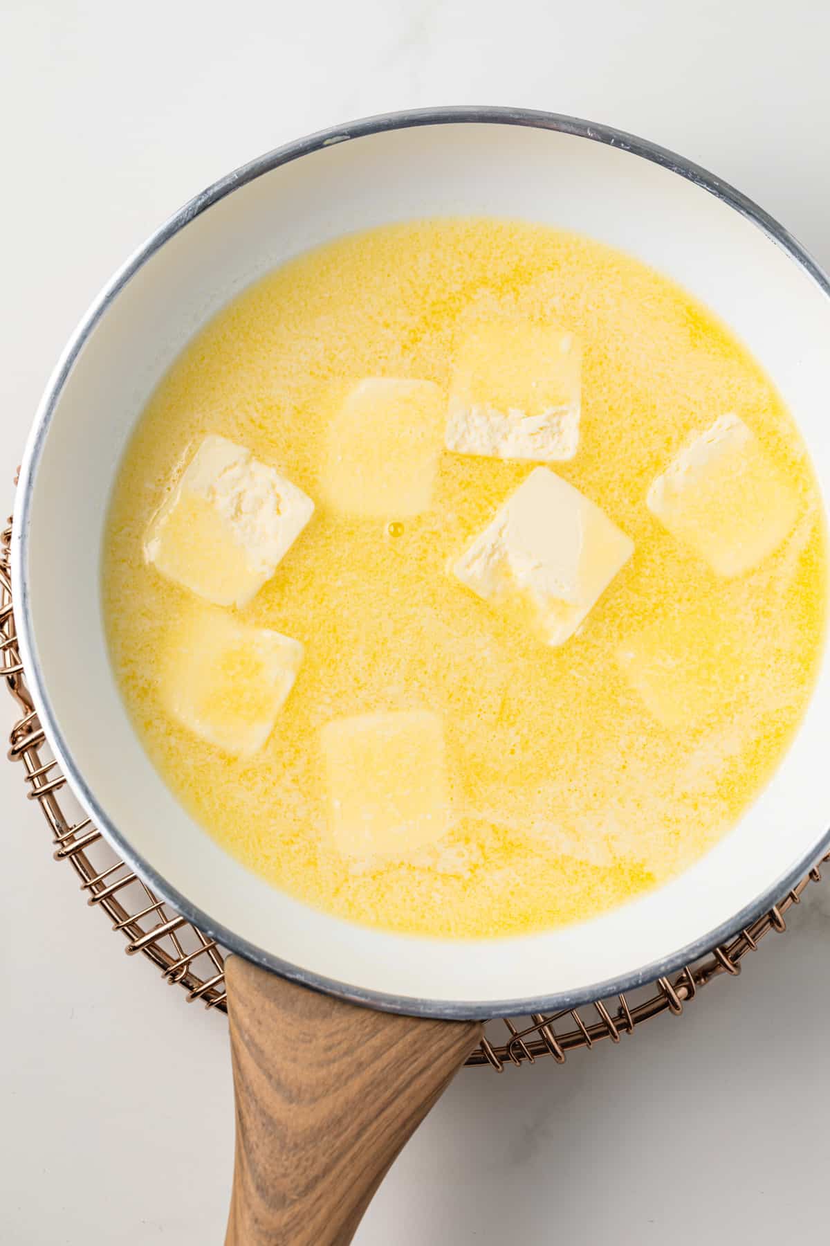 Melted butter.