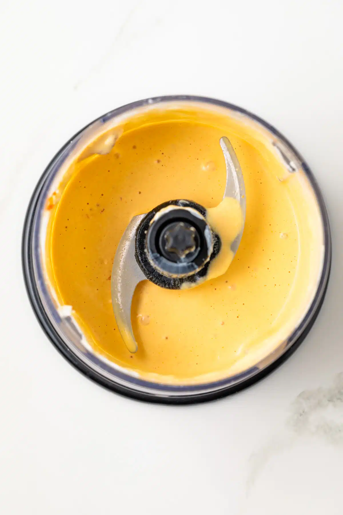 Aji Amarillo Sauce in a blender.