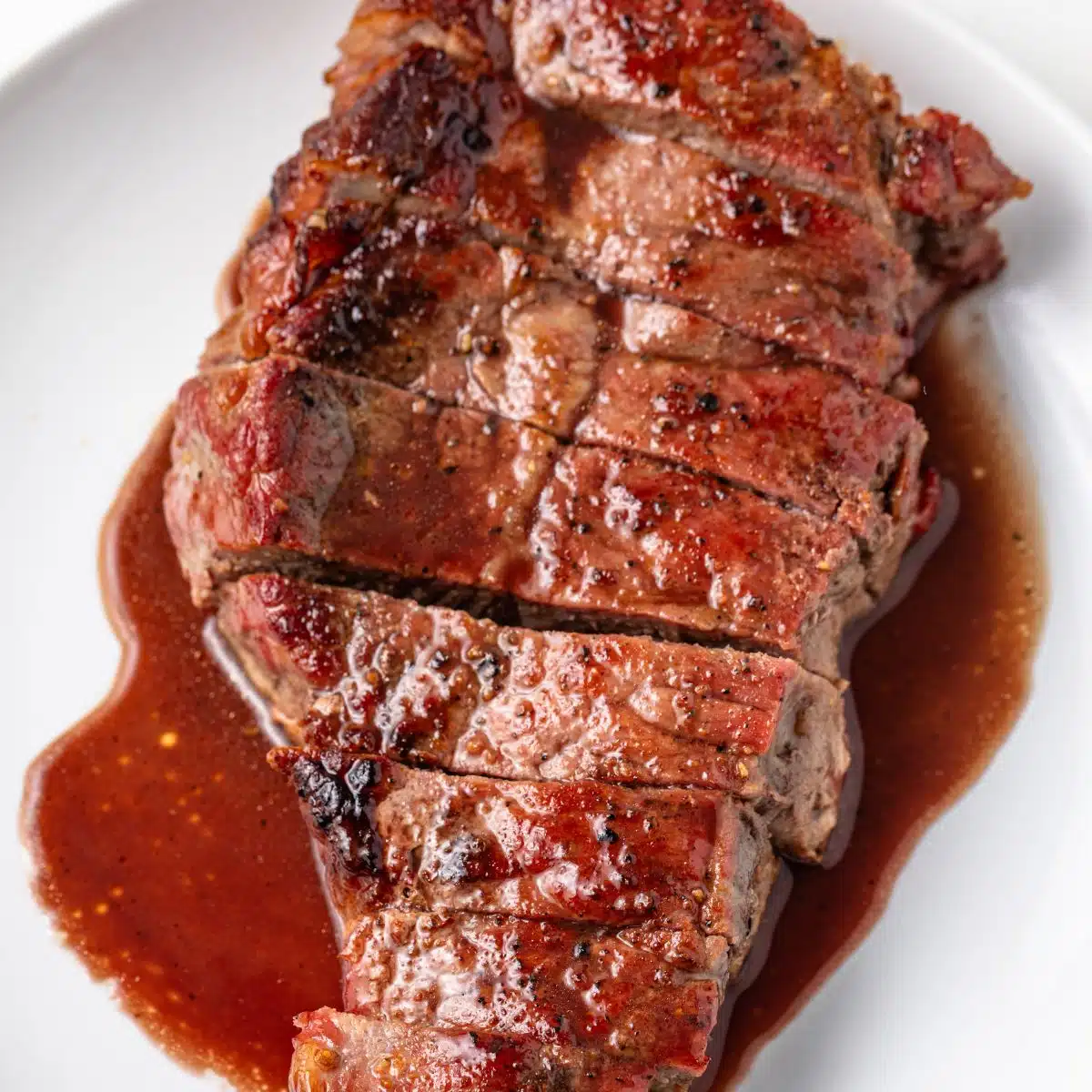Bordelaise sauce over grilled steak.